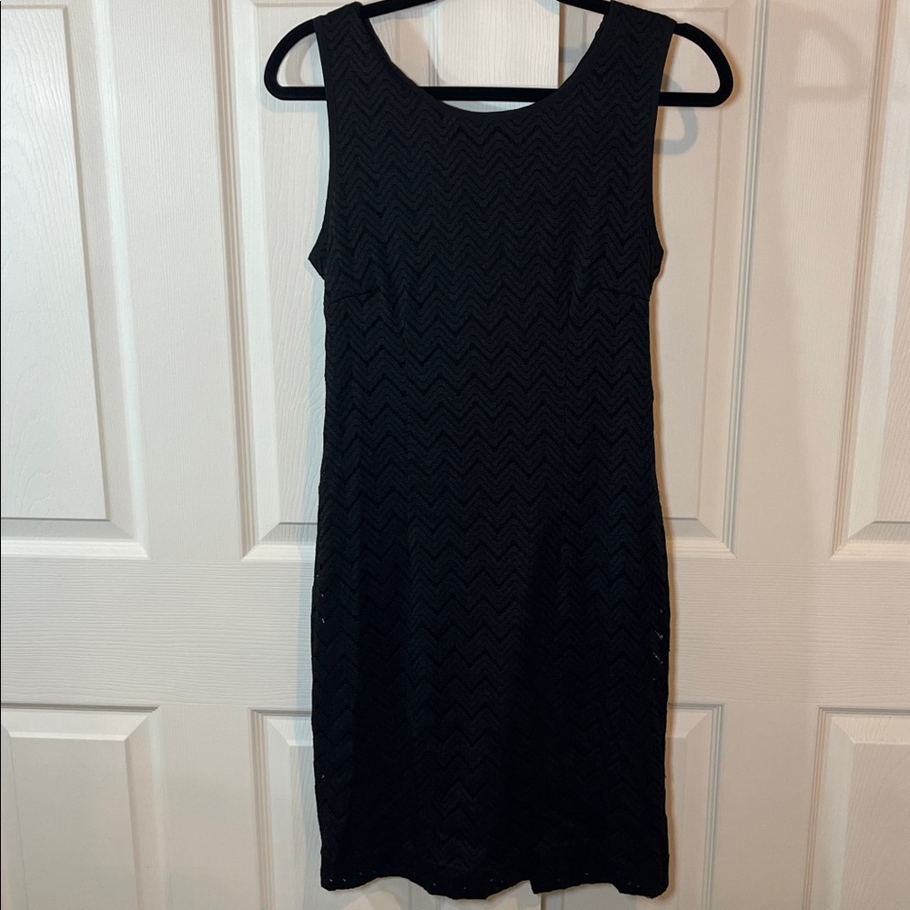 Banana Republic Women’s Black Elegant Textured Midi Dress Size Small